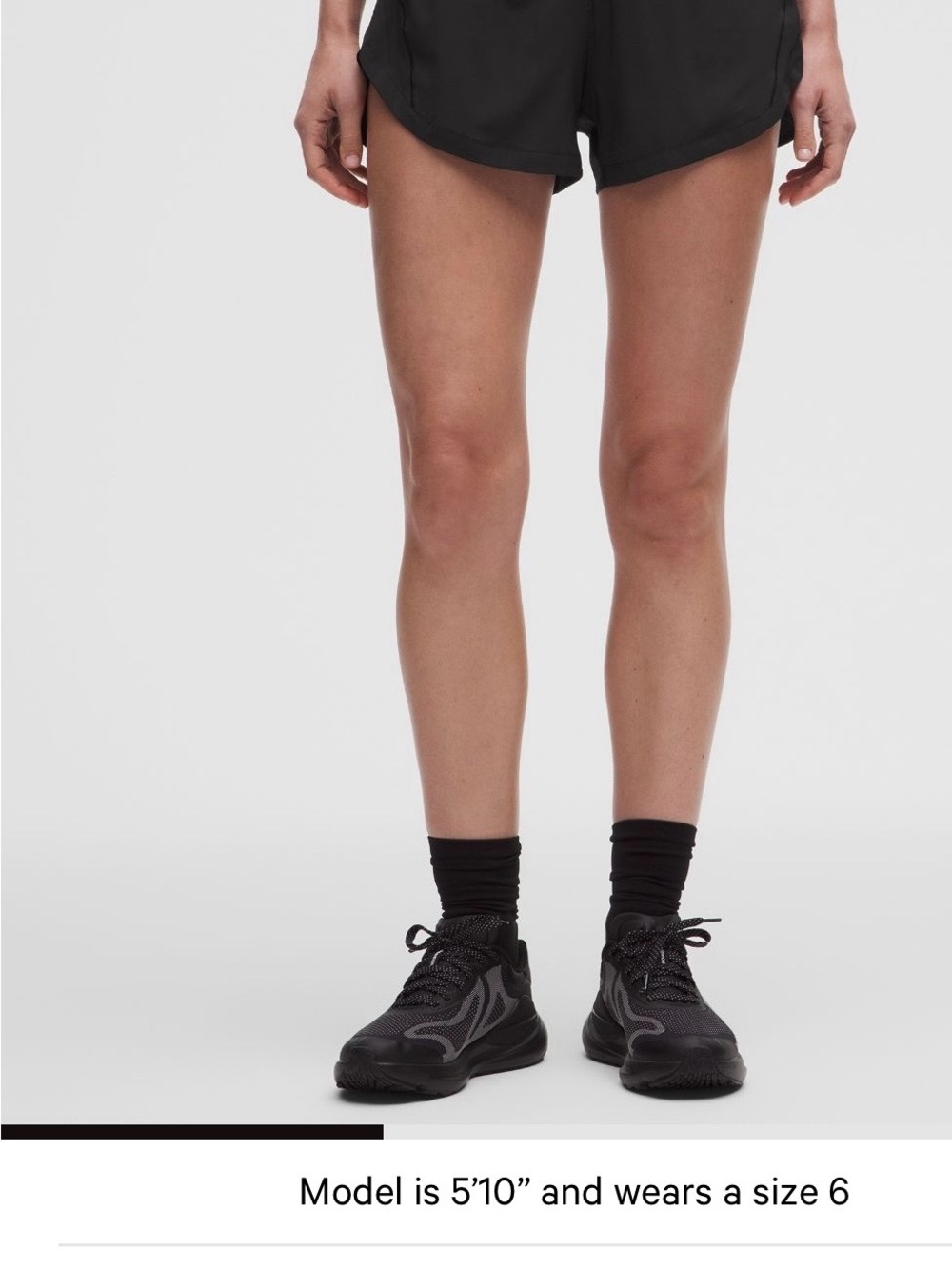 lululemon athletica Black track that Running Shorts